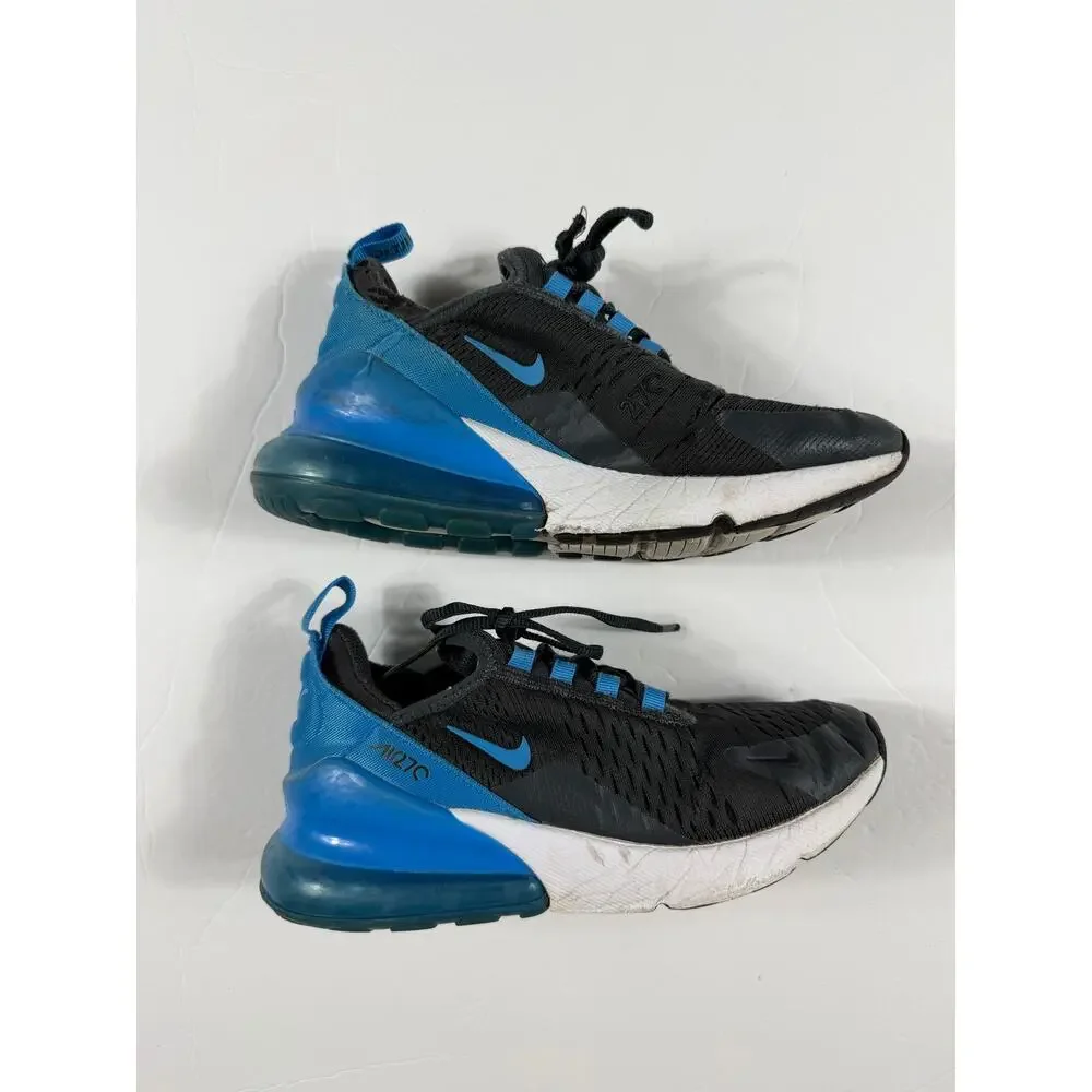 Nike Air Max 270 Anthracite Light Photo Blue Sneakers Size 4 youth